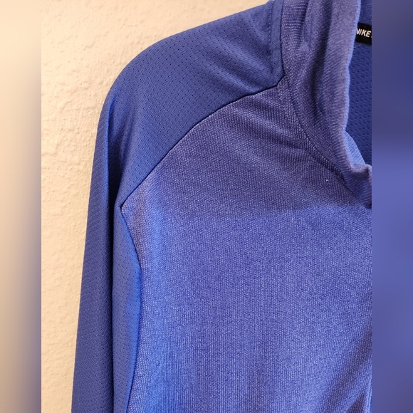 Nike Mens Large Dri-FIT Element Blue Reflective 1/2 Zip Running Top DJ0531-430 - Picture 7 of 10